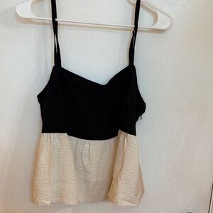 EBlack and Cream Women's Top